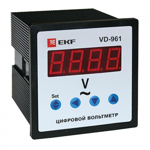 Вольтметр цифровой VD-961 на панель 96х96 однофазный EKF vd-961 в г. Санкт-Петербург  фото 2