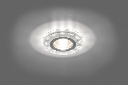 Светильник встраиваемый с белой LED подсветкой Feron 8686-2 потолочный MR16 G5.3 белый 28465 в г. Санкт-Петербург  фото 2