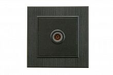 86054007 Розетка TV проходная Karea LINE STAR чер. Makel 