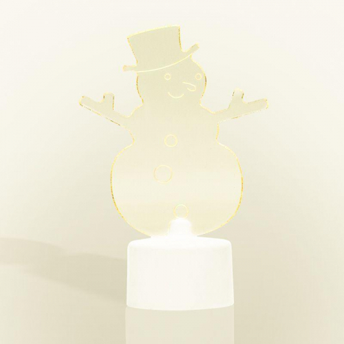 Фигура светодиодная "Снеговик в шляпе" 10см 1LED RGB 0.1Вт 4.5В IP20 на подставке элементы питания 3хAG13(LR44) (в компл.) Neon-Night 501-043 в г. Санкт-Петербург  фото 6