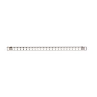NMC-RP24-BLANK-HU-MT Патч-панель 19дюйм 0.5U наборная под 24 модуля Keystone UTP/STP с заземлением с органайзером метал. NIKOMAX 