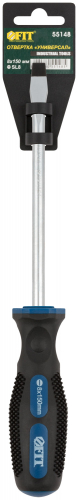 Отвертка "Универсал", CrV сталь, прорезиненная ручка, Профи  8х150 мм SL в г. Санкт-Петербург  фото 3