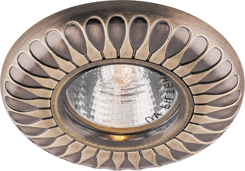 Светильник встраиваемый Feron DL6047 потолочный MR16 G5.3 античное золото 28960 в г. Санкт-Петербург 
