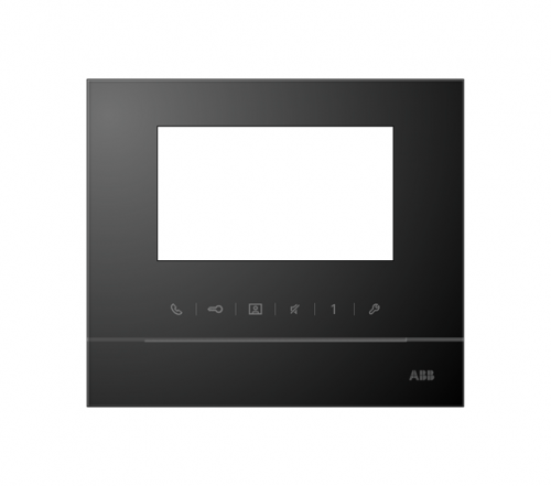 Рамка для абонентского устройства 43 черный глянцевый ABB 2TMA070130B0011 в г. Санкт-Петербург 