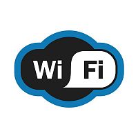 Табличка ПВХ "Зона Wi-Fi" 200х150мм Rexant 56-0017-2 в г. Санкт-Петербург 