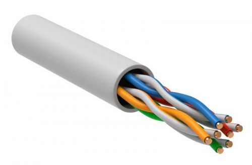 BC1-C5E04-128-100-G Кабель витая пара U/UTP кат.5E 4х2х24AWG solid LSZH бел. 100м (м) GENERICA 