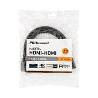 Кабель HDMI - HDMI 1.4 2м Silver PROCONNECT 17-6204-8 в г. Санкт-Петербург 