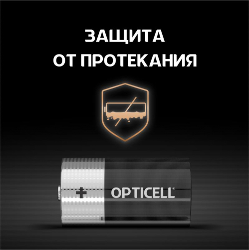 Элемент питания алкалиновый C/LR14 1.5В (блист. 2шт) Basic Opticell 5051004 в г. Санкт-Петербург  фото 3