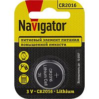 Элемент питания литиевый CR2016 93 821 NBT-CR2016-BP1 (блист.1шт) NAVIGATOR 93821 в г. Санкт-Петербург 