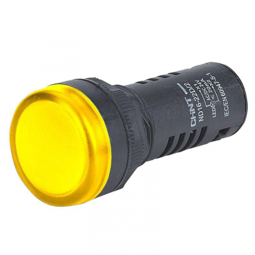 828020 Индикатор ND16-22D/2C встроен. резистор IP65 AC/DC 230В (R) желт. CHINT 