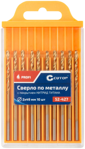 Сверло по металлу Cutop Profi с титановым покрытием, 2х49 мм (10 шт) в г. Санкт-Петербург  фото 3