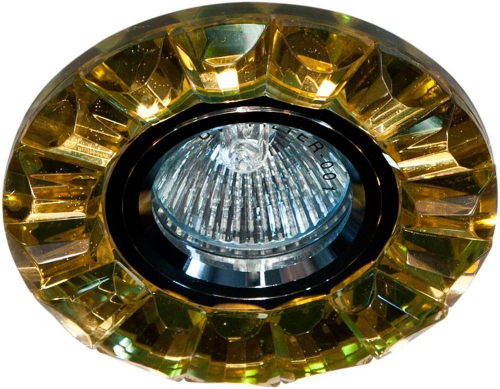 Светильник встраиваемый Feron CD2510 потолочный MR16 G5.3 желтый, хром 19175 в г. Санкт-Петербург 