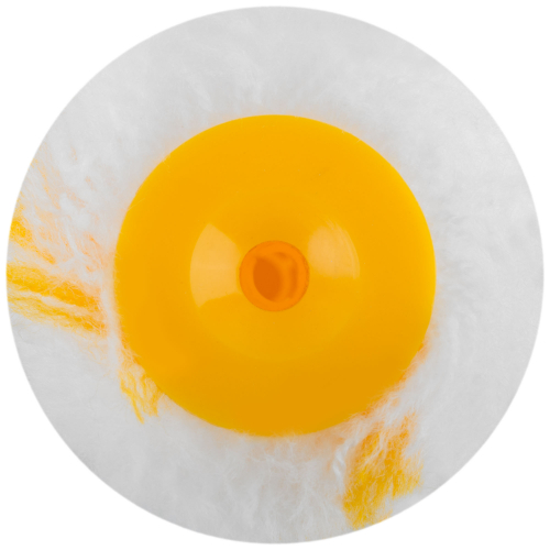 Ролик сменный полиакриловый белый с желтой полосой "миди", диам. 30/54 мм; ворс 12 мм, 150 мм в г. Санкт-Петербург  фото 5