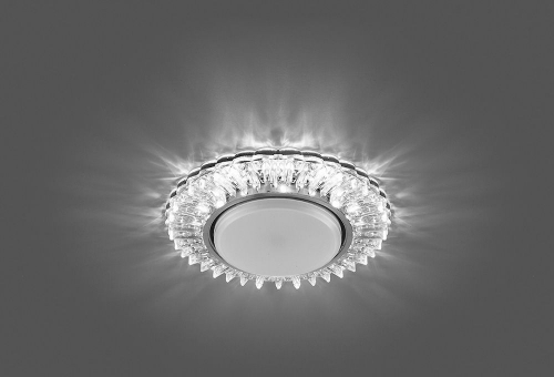 Светильник встраиваемый с белой LED подсветкой Feron CD4025 потолочный GX53 без лампы прозрачный 29539 в г. Санкт-Петербург  фото 4