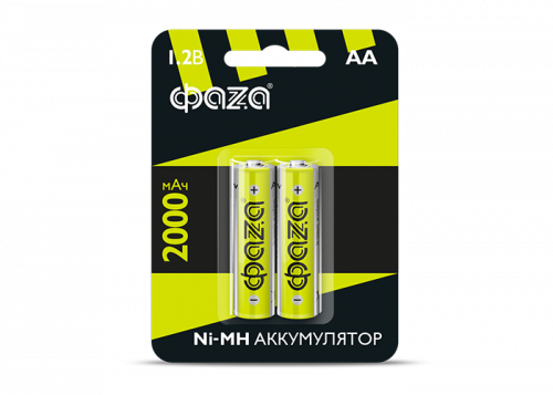 Элемент питания аккумуляторный ФАZА AA 2000мАч Ni-MH блистер, 2 шт. в г. Санкт-Петербург 
