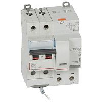 Выключатель автоматический дифференциального тока 2п C 50А 300мА тип AC 10кА DX3 4мод. Leg 411177 в г. Санкт-Петербург 