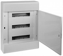 68054С Щиток Тусо открытая проводка на 54 модуля 648х468х116мм (сер. с непрозр. дверцей) Ruvinil 
