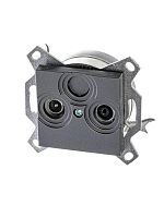 2CHH083503A6069 Розетка телевизионная оконечная TV/R Levit сталь ABB 