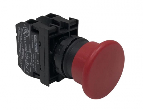 B102MK Кнопка "Грибок" 1НО+1НЗ без фиксации красн. EMAS 