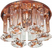 Светильник встраиваемый Feron 1526 потолочный JCD9 G9 коричневый-прозрачный 28207 в г. Санкт-Петербург 