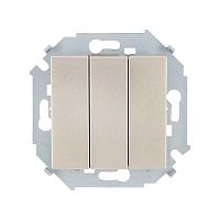 1591391-034 Выключатель 3-кл. СП Simon 15 10А IP20 250В винтов. зажим механизм шампань Simon 