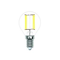 Лампа светодиодная филаментная Volpe E14 4W 3000K прозрачная LED-G45-4W/3000K/E14/CL/SLF UL-00008312 в г. Санкт-Петербург 