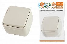 SQ1824-0014 Выключатель 1-кл. открытой установки IP20 10А, сл. кость "Дача" Народная