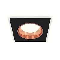 Комплект встраиваемого светильника Ambrella light Techno Spot XC6521005 SBK/PPG черный песок/золото розовое полированное (C6521, N6114) в г. Санкт-Петербург 