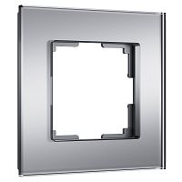 Рамка на 1 пост Senso (серебряный, стекло soft-touch) W0013106 в г. Санкт-Петербург 