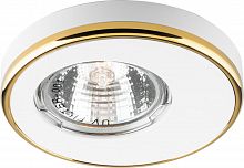 Светильник встраиваемый Feron DL1A потолочный MR16 G5.3 белый-золото 28360 в г. Санкт-Петербург 