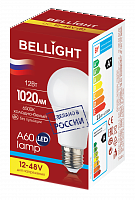 Лампа светодиодная LED A60 Е27 12W 12-48вольт 6500К Bellight в г. Санкт-Петербург 