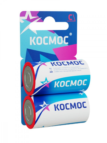 KOCR142BL Элемент питания солевой C/R14 (блист.2шт) КОСМОС 