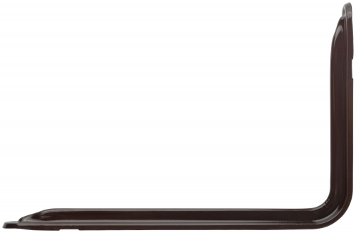 Уголок-кронштейн усиленный коричневый 230х350 мм (1.0 мм) в г. Санкт-Петербург  фото 2