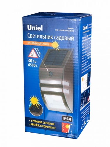 Светильник на солнечных батареях Uniel Functional USL-F-164/MT170 Sensor UL-00003135 в г. Санкт-Петербург  фото 4