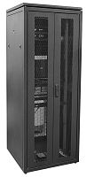 LN05-33U88-2PP Шкаф сетевой LINEA N 33U 800х800мм распашная перфорир. передн. дверь; задн. перфорир. черн. ITK 