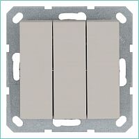 G3031T Выключатель 3-кл. 10А IP20 механизм тауп Jasmart 