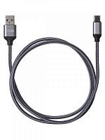 SQ1810-0311 Дата-кабель, ДК 11, USB - USB Type-C, 1 м, тканевая оплетка, серый, TDM