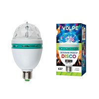 Светодиодный светильник-проектор Volpe Disko ULI-Q301 03W/RGB/E27 WHITE 09839 в г. Санкт-Петербург 