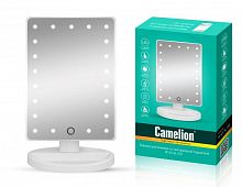 14006 Зеркало M145-SL C01 с LED подсветкой 1x дневной свет 5Вт 4хLR6 бел. Camelion 