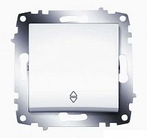 619-010200-209 Переключатель 1-кл. 1мод. СП Cosmo 10А IP20 (сх. 6) механизм бел. ABB 