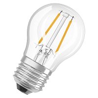 Лампа светодиодная филаментная Retrofit 2.5Вт P прозрачная 4000К нейтр. бел. E27 250лм 220-240В угол пучка 300град. (замена 25Вт) OSRAM 4058075434080 в г. Санкт-Петербург 