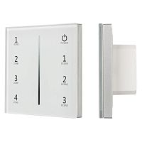 027111 Панель SMART-P34-DIM-IN White (230В 0-10В Sens 2.4G) (IP20 пластик) Arlight 