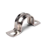 80986 Скоба крепежная двухлапковая СМД(INOX) d60-63мм метал. (уп.10шт) Fortisflex 