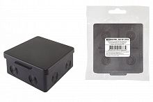 SQ1401-0923 Распаячная коробка ОП 100х100х55мм, крышка, IP54, 8вх., белая, инд. штрихкод TDM