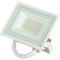 Б0054639 Прожектор светодиодный LPR-023-W-65K-010 10Вт 6500К 800Лм IP65 уличный бел. ЭРА 