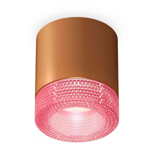 Комплект накладного светильника Ambrella light Techno Spot XS7404030 SCF/PI кофе песок/розовый (C7404, N7193) в г. Санкт-Петербург 