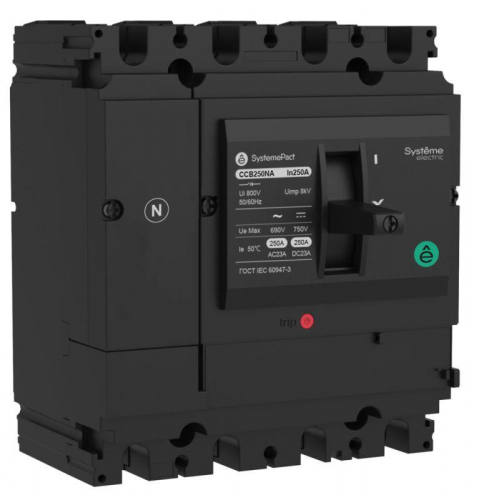 SPC100100NA4DF Выключатель-разъединитель SPC100 4P NA 100А SE 