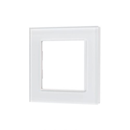 043786 Рамка стеклянная FRM-GLARE-GS-1-WH Arlight 