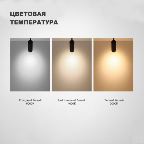Трековый однофазный светодиодный светильник Novotech Port Nail 358745 в г. Санкт-Петербург  фото 3
