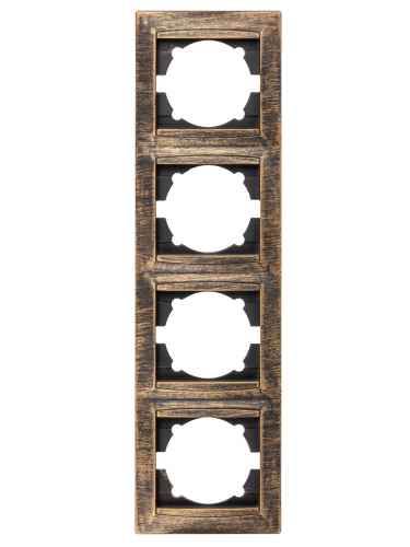 Рамка 4-х постовая вертикальная старинная бронза "Лама" TDM в г. Санкт-Петербург  фото 3